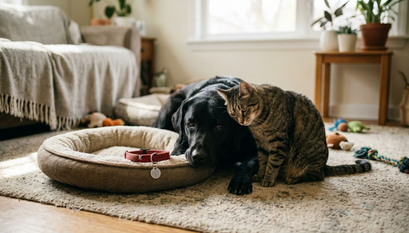 Impact émotionnel de la perte d'un animal domestique sur les autres animaux
